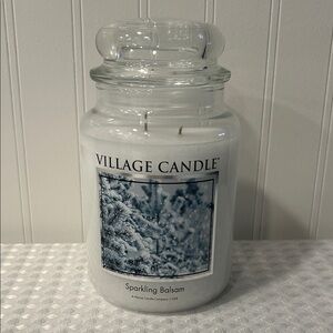 Sparkling Balsam Jar Candle 🕯️ - White